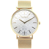 Coach Perry Silver Dial Gold Mesh Bracelet Watch for Women - 14503385 Authentic Buy Shop Now