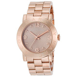 Marc Jacobs Amy Glitz Brown Dial Rose Gold Steel Strap Watch for Women - MBM3221 Authentic Buy Shop Now