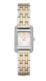 Michael Kors Three-Hand White Dial Two Tone Steel Strap Watch for Women - MKO1035 Authentic Buy Shop Now