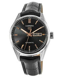 Tag Heuer Carrera Day Date Black Dial Black Leather Strap Watch for Men - WBN2013.FC6503 Authentic Buy Shop Now