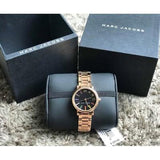 Marc Jacobs Roxy Black Dial Rose Gold Steel Strap Watch for Women - MJ3569 Authentic Buy Shop Now