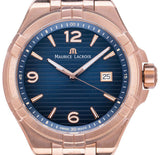 Maurice Lacroix Aikon Limited Edition Blue Dial Blue Leather Strap Watch For Men - AI6008-BRZ01-420-1 Authentic Buy Shop Now
