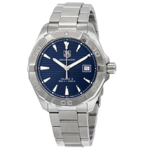 Tag Heuer Aquaracer Automatic Blue Dial Silver Steel Strap Watch for Men - WAY2112.BA0928 Authentic Buy Shop Now