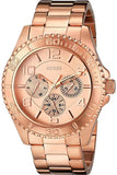 Guess BFF Multifunction Rose Gold Dial Rose Gold Steel Strap Watch for Women - W0231L4 Authentic Buy Shop Now