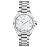 Tag Heuer Formula 1 White Mother of Pearl Dial Silver Steel Strap Watch for Women - WBJ1319.BA0666 Authentic Buy Shop Now
