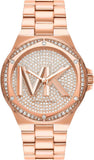 Michael Kors Lennox Three Hand Rose Gold Dial Rose Gold Steel Strap Watch For Women - MK7230 Authentic Buy Shop Now