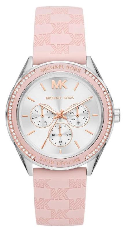 Michael Kors Jessa Quartz Silver Dial Pink Silicone Strap Watch For Women - MK7268 Authentic Buy Shop Now