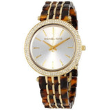 Michael Kors Darci Gold Dial Brown Two Tone Steel Strap Watch for Women - MK4326 Authentic Buy Shop Now