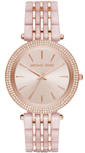 Michael Kors Darci Rose Gold Dial Two Tone Steel Strap Watch for Women - MK4327 Authentic Buy Shop Now