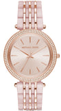 Michael Kors Darci Rose Gold Dial Two Tone Steel Strap Watch for Women - MK4327 Authentic Buy Shop Now