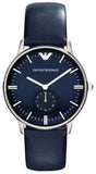 Emporio Armani Analog Quartz Blue Dial Blue Leather Strap Watch For Men - AR1647 Authentic Buy Shop Now