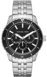 Michael Kors Cunningham Multifunction Black Dial Silver Steel Strap Watch For Men - MK7156 Authentic Buy Shop Now