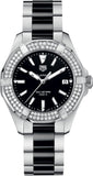 Tag Heuer Aquaracer Quartz Diamonds Black Dial Two Tone Steel Strap Watch for Men - WAY131E.BA0913 Authentic Buy Shop Now