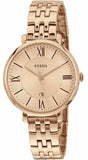 Fossil Jacqueline Rose Gold Dial Rose Gold Steel Strap Watch for Women - ES3435 Authentic Buy Shop Now