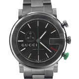 Gucci G Chrono Black Dial Black Steel Strap Watch For Men - YA101331 Authentic Buy Shop Now
