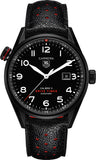 Tag Heuer Carrera Calibre 5 Drive Timer Black Dial Black Leather Strap Watch for Men - WAR2A80.FC6337 Authentic Buy Shop Now