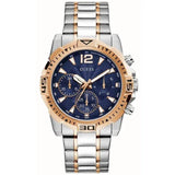 Guess Commander Chronograph Blue Dial Two Tone Steel Strap Watch for Men - GW0056G5 Authentic Buy Shop Now