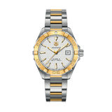 Tag Heuer Aquaracer Calibre 5 Automatic White Dial Two Tone Steel Strap Watch for Men - WAY2151.BD0912 Authentic Buy Shop Now