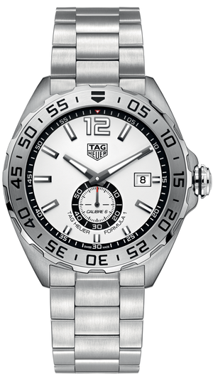 Tag Heuer Formula 1 Calibre 6 Automatic White Dial Silver Steel Strap Watch for Men - WAZ2013.BA0842 Authentic Buy Shop Now