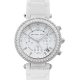 Michael Kors Parker White Dial White Leather Strap Watch for Women - MK5848 Authentic Buy Shop Now