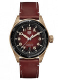 Tag Heuer Autavia Calibre 5 Chinese New Year Maroon Dial Maroon Leather Strap Watch for Men - WBE5193.FC8300 Authentic Buy Shop Now