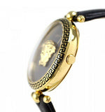 Versace Palazzo Empire Black Dial Black Leather Strap Watch for Women - VCO020017 Authentic Buy Shop Now