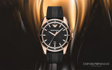 Emporio Armani Sport Quartz Black Dial Black Rubber Strap Watch For Men - AR11101 Authentic Buy Shop Now