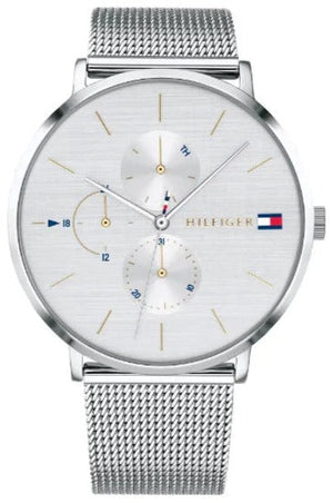 Tommy Hilfiger Jenna Quartz Silver Dial Silver Mesh Bracelet Watch For Women - 1781942 Authentic Buy Shop Now