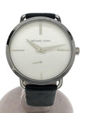 Michael Kors Portia Quartz White Dial Black Leather Strap Watch For Women - MK2658 Authentic Buy Shop Now