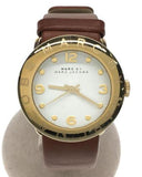 Marc Jacobs Amy White Dial Brown Leather Strap Watch for Women - MBM8574 Authentic Buy Shop Now