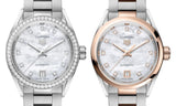 Tag Heuer Carrera Date Automatic Mother of Pearl Dial Two Tone Steel Strap Watch for Women - WBN2450.BD0569 Authentic Buy Shop Now