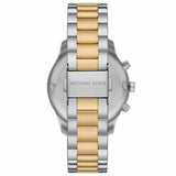 Michael Kors Berkley Chronograph Silver Dial Two Tone Steel Strap Watch For Women - MK7415 Authentic Buy Shop Now