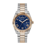 Guess Quartz Blue Dial Two Tone Steel Strap Watch For Men - GW0265G12 Authentic Buy Shop Now