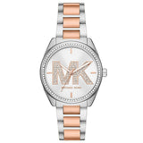 Michael Kors Janelle Silver Dial Two Tone Steel Strap Watch For Women - MK7383 Authentic Buy Shop Now