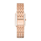 Fossil Raquel Three Hand Date White Dial Rose Gold Steel Strap Watch For Women - ES5271 Authentic Buy Shop Now