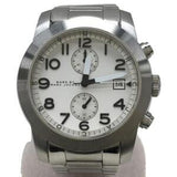 Marc Jacobs Larry Chronograph White Dial Silver Steel Strap Watch for Men - MBM5030 Authentic Buy Shop Now