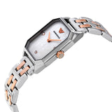 Emporio Armani Gianni T Bar Mother of Pearl Dial Two Tone Steel Strap Watch For Women - AR11146 Authentic Buy Shop Now