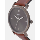 Fossil The Minimalist 3H Grey Dial Brown Leather Strap Watch for Men - FS5479 Authentic Buy Shop Now