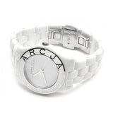 Marc Jacobs Marc White Dial White Ceramic Strap Watch for Women - MBM9500 Authentic Buy Shop Now