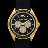 Michael Kors Quartz Black Dial Black Silicone Strap Watch For Women - MK6944 Authentic Buy Shop Now