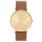 Coach Perry Gold Dial Brown Leather Strap Watch for Women - 14503331 Authentic Buy Shop Now