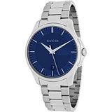 Gucci G Timeless Blue Dial Silver Steel Strap Watch For Men - YA126440 Authentic Buy Shop Now