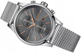 Hugo Boss Jet Chronograph Grey Dial Silver Mesh Bracelet Watch for Men - 1513440 Authentic Buy Shop Now