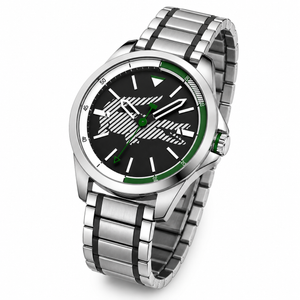 Lacoste Capbreton Gray Dial Two Tone Steel Strap Watch for Men - 2010943 Authentic Buy Shop Now