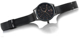 Tommy Hilfiger Damon Quartz Black Dial Black Mesh Bracelet Watch for Men - 1791420 Authentic Buy Shop Now