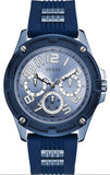 Guess Delta Blue Dial Blue Silicone Strap Watch for Men - GW0051G4 Authentic Buy Shop Now
