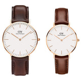 Daniel Wellington Classic Bristol White Dial Brown Leather Strap Watch For Women - DW00100039 Authentic Buy Shop Now