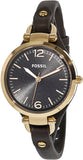 Fossil Georgia Smoke Grey Dial Grey Leather Strap Watch for Women - ES3077 Authentic Buy Shop Now