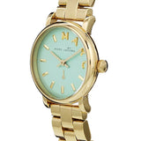 Marc Jacobs Baker Mint Green Dial Gold Steel Strap Watch for Women - MBM3284 Authentic Buy Shop Now