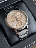 Hugo Boss Spirit Chronograph Grey Dial Grey Steel Strap Watch for Men - 1513695 Authentic Buy Shop Now